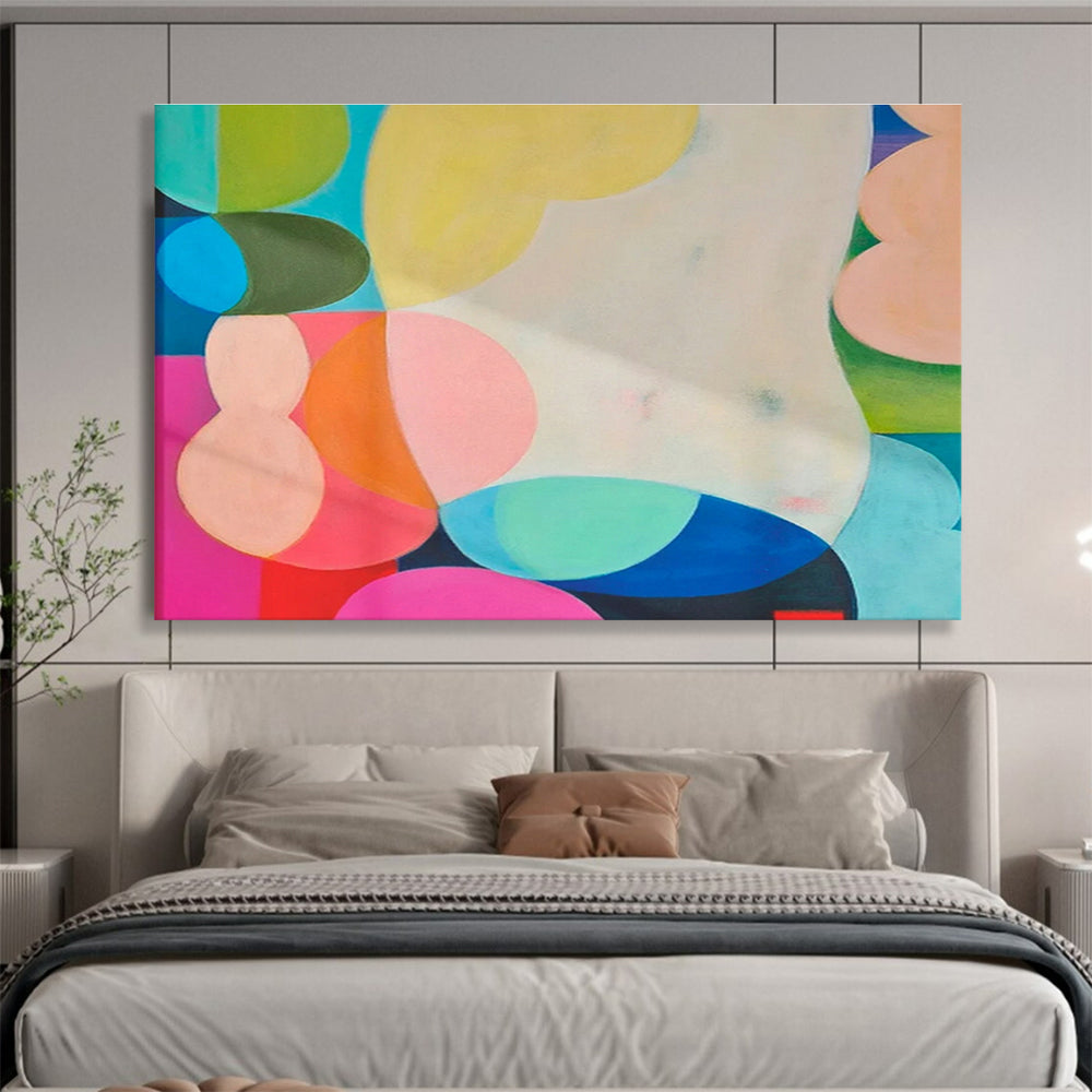 Colorful Circle Abstract Art for Playful Kids’ Rooms DLZ2440