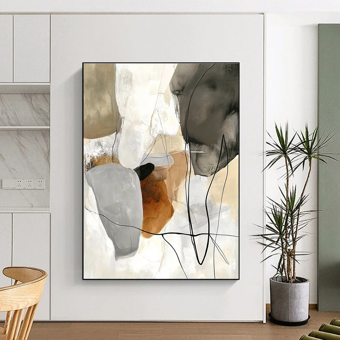 Abstract with Black Lines for Creative Agency & Modern Art Studio STSC798