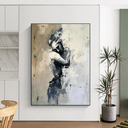 Solitary Figure Art for Modern Therapy Office Waiting Rooms DLZ0109