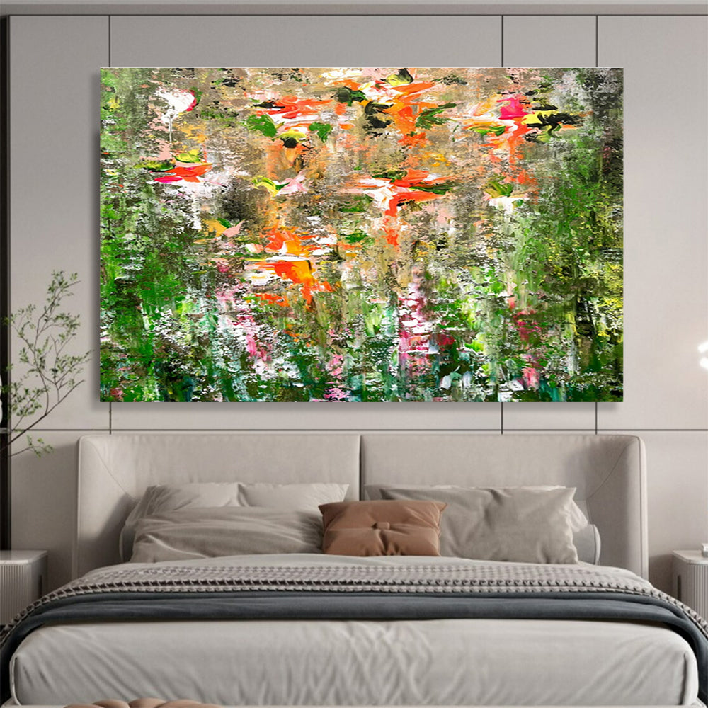 Colorful Flower Field Art for Countryside Bed - and - Breakfast Common Areas DLZ3306