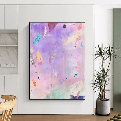 Purple Collage Abstract for Bohemian - Chic Boutique & Art Studio Lounge STSC1207