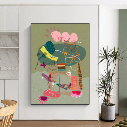 Creative Collage Art for Trendy Home Office Inspiration Walls DLZ0175
