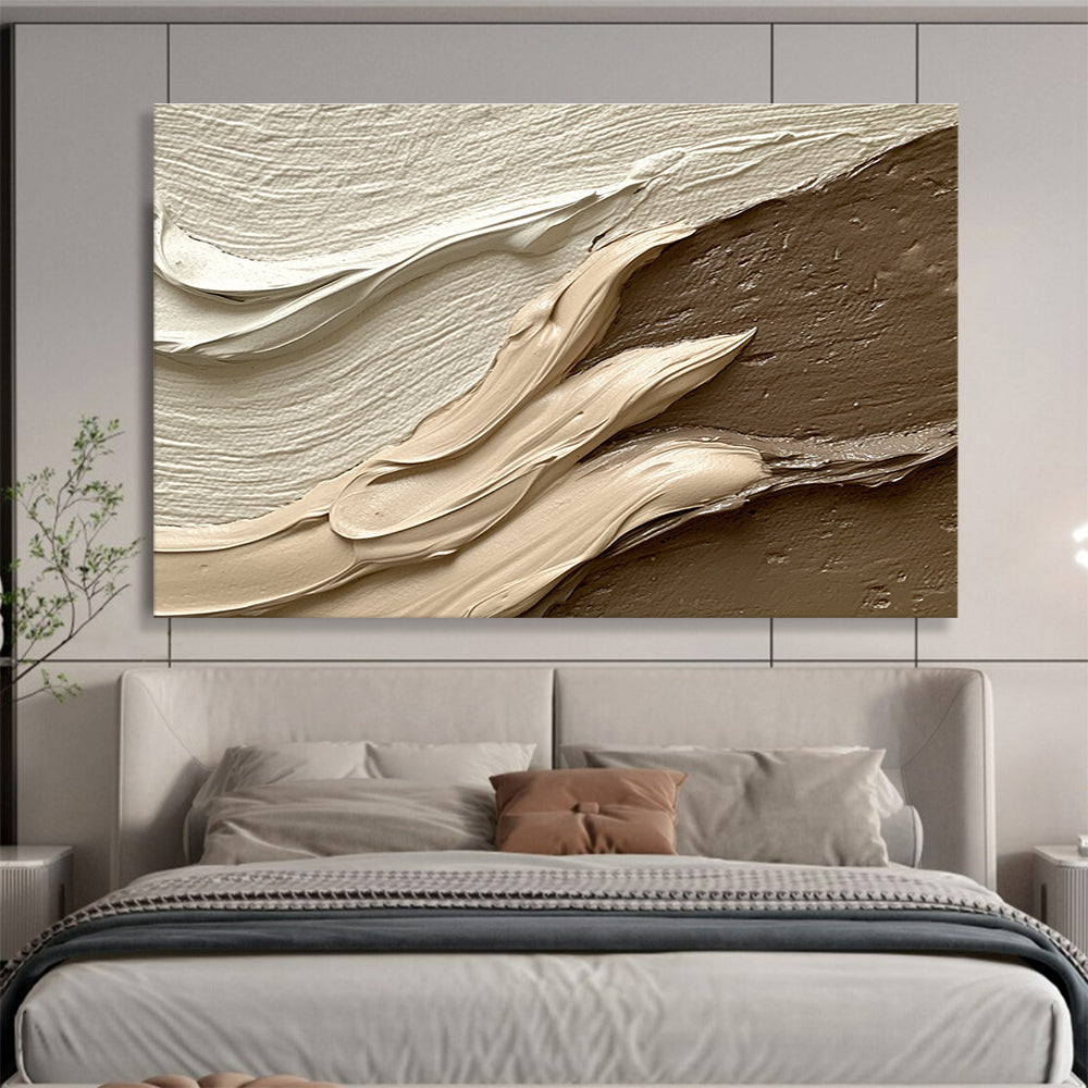 Smooth Textured Waves Art for Coastal Home Decor & Modern Art Exhibition SC449