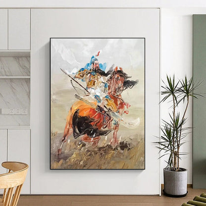 Asian - Inspired Warrior Art for Cultural Center & Traditional Restaurant DLZ2290