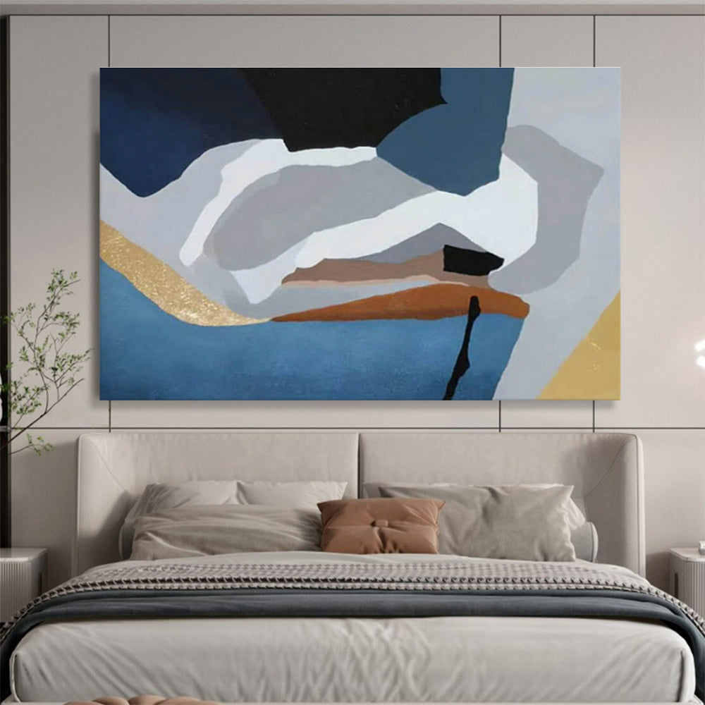 Geometric Abstract Art for Modern Apartment Hallways DLZ2557