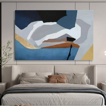 Geometric Abstract Art for Modern Apartment Hallways DLZ2557