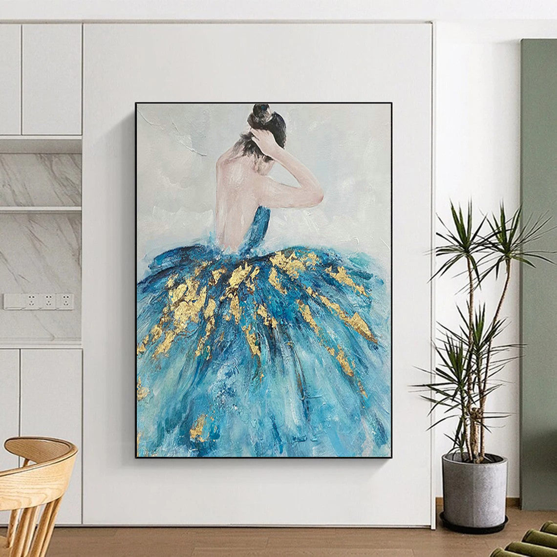 Elegant Ballerina Art for Dance Studio & Upscale Bridal Dressing Room DLZ1421