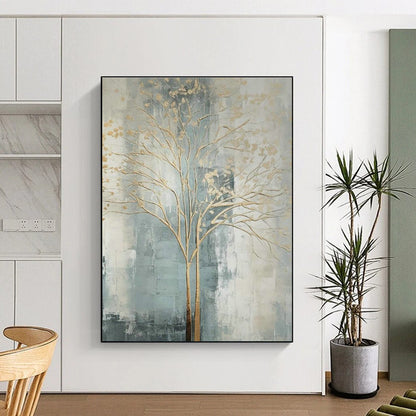 Golden Tree Art for Luxury Hotel Lobby Entrances DLZ0120