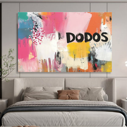 Colorful “DODOS” Graffiti Art for Urban - Style Bar & Art - Lovers’ Den SC456