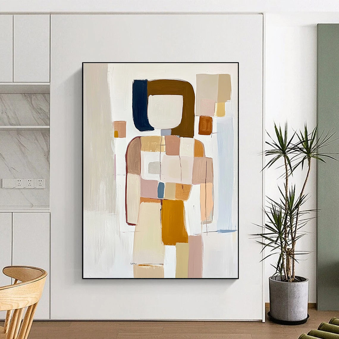 Abstract Figure in Pastels for Cozy Bedroom & Creative Studio STSC241