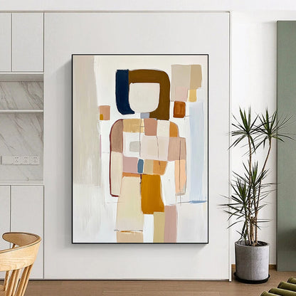 Abstract Figure in Pastels for Cozy Bedroom & Creative Studio STSC241