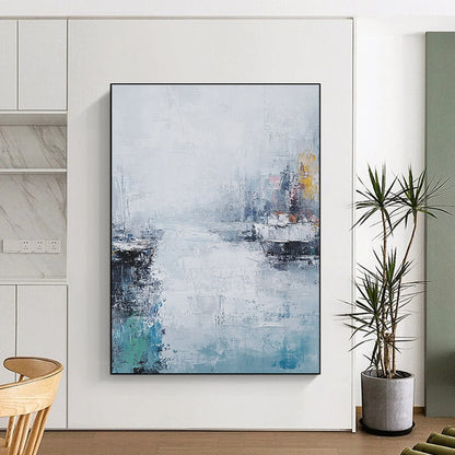 Abstract Harbor Scene for Nautical - Themed Home & Art - Loving Café STSC199