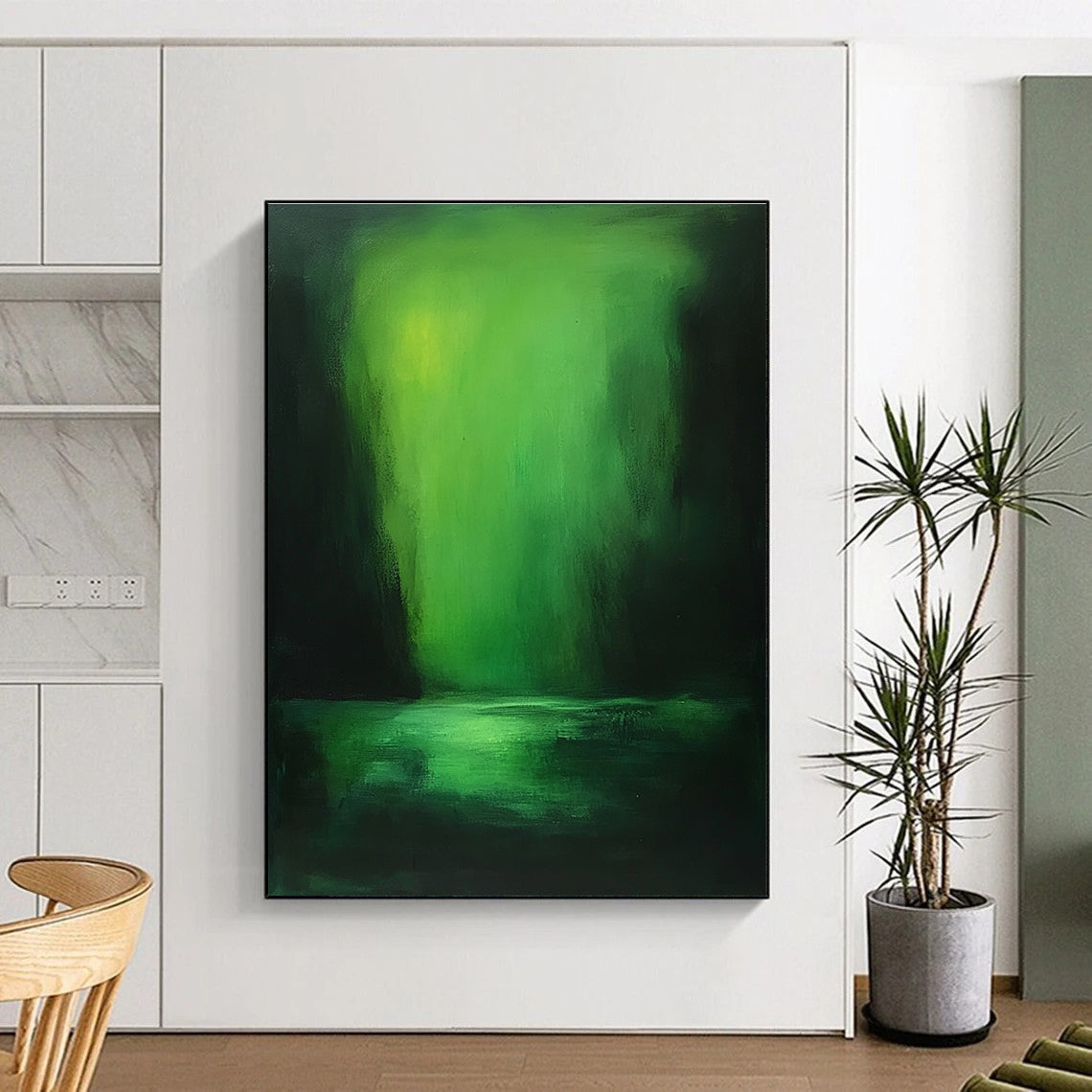 Green Abstract Light for Modern Spa & Nature - Lover’s Bedroom STSC287