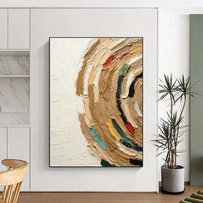 Colorful Textured Circle Art for Art Studio Classroom & Eclectic Coffeehouse DLZ1508