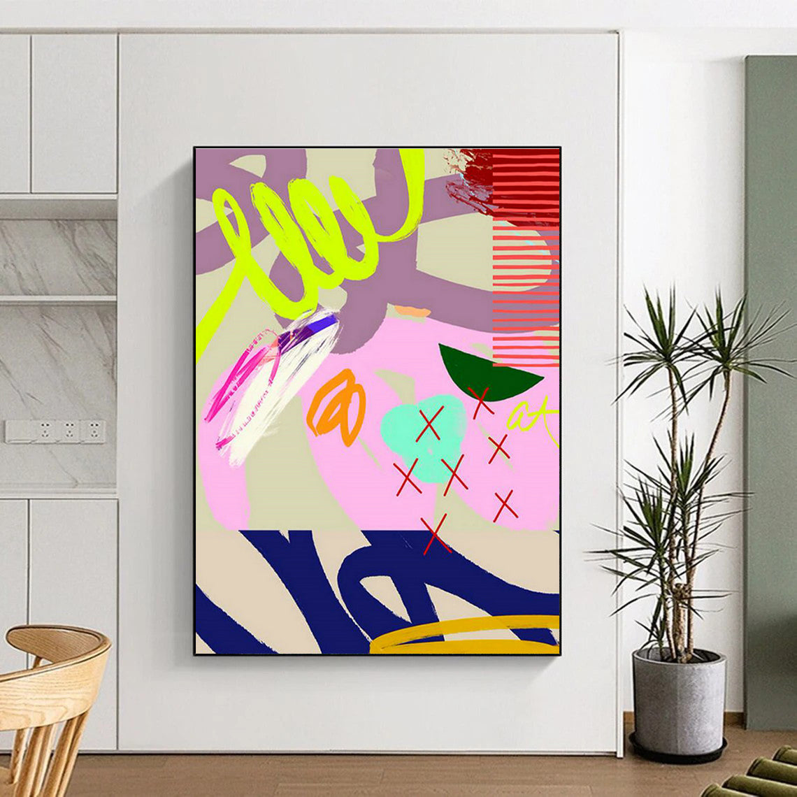 Neon Pink - Purple Art for Youth - Focused Retail Storefronts DLZ0132