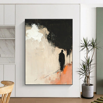 Silhouette in Abstract Landscape for Thoughtful Library & Art - Inspired Home STSC247
