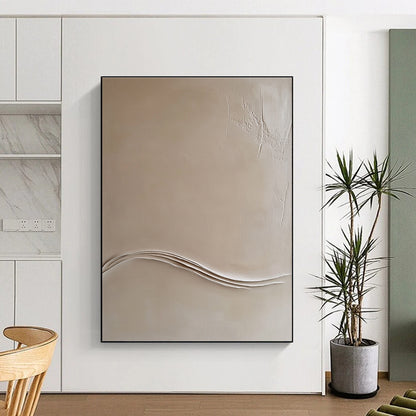 Textured Neutral Abstract for Minimalist Bedroom & Sophisticated Office STSC548