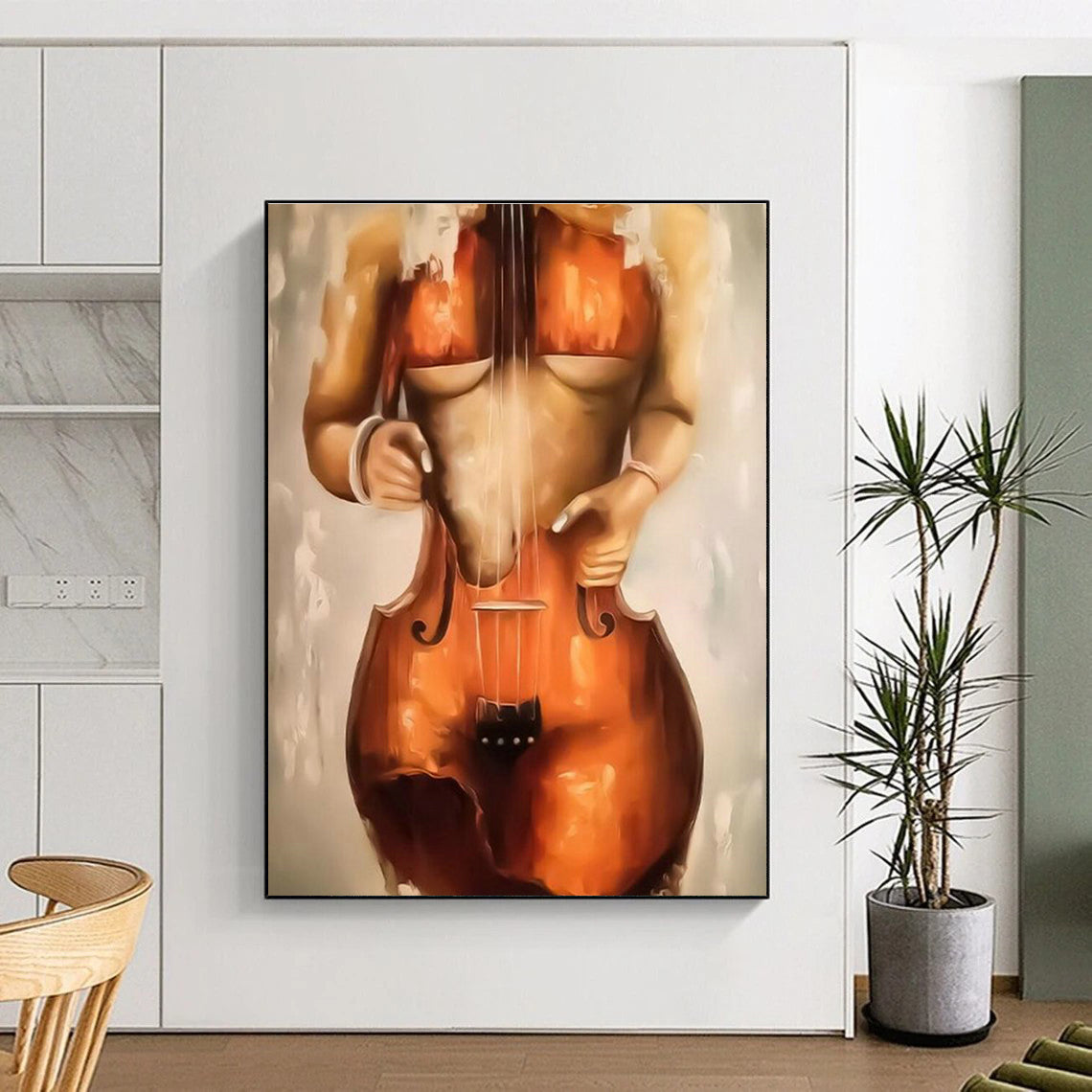Cello Figure Art for Concert Hall & Music Lover’s Bedroom DLZ2348