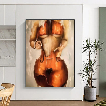 Cello Figure Art for Concert Hall & Music Lover’s Bedroom DLZ2348