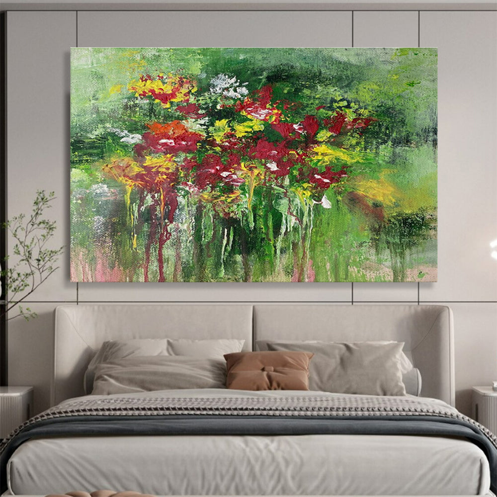 Charming Floral Abstract Art for a Charming Garden - Themed Room DLZ2398