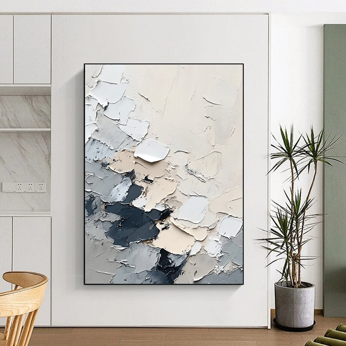 Thick Textured Abstract for Artistic Studio & Bold Home Decor STSC567