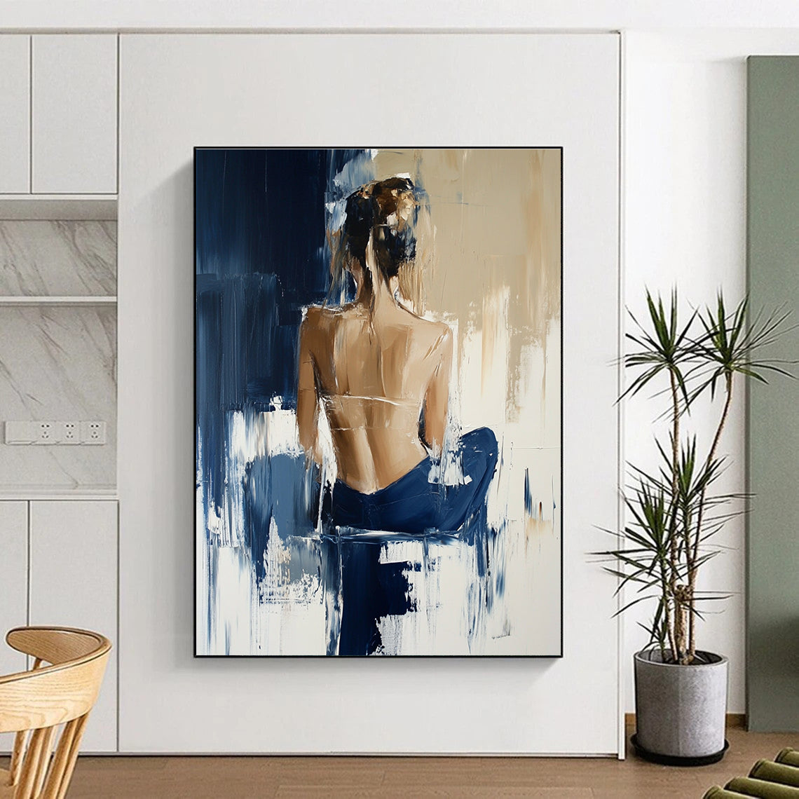 Abstract Female Back Figure for Modern Art Studio & Sophisticated Boudoir STSC175