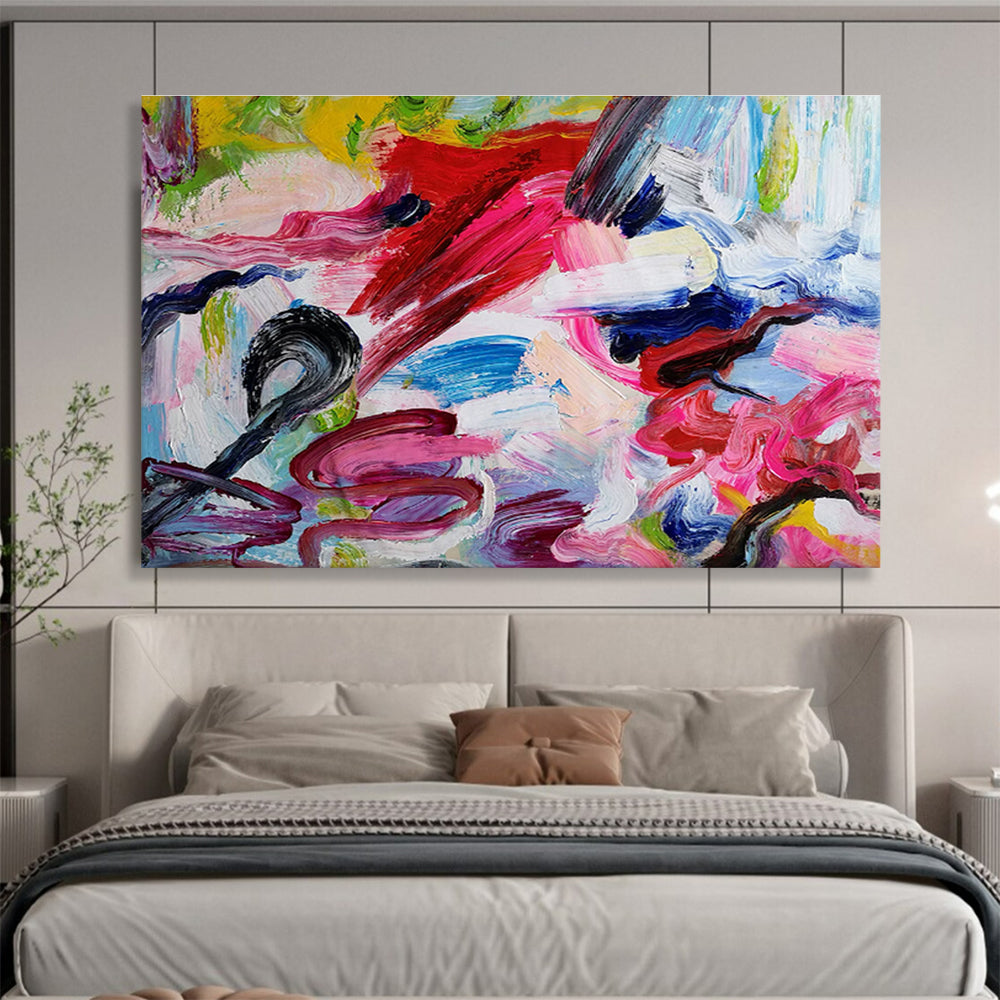 Colorful Stroke Abstract Art for Creative Studio Collaborative Spaces DLZ2681