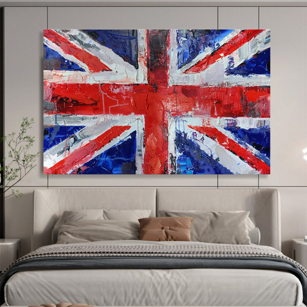 British Flag Oil Painting for Anglo - Themed Pubs DLZ2504