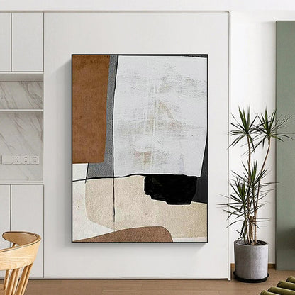 Geometric Color Block Abstract Art for Modern Office & Contemporary Gallery DLZ2220