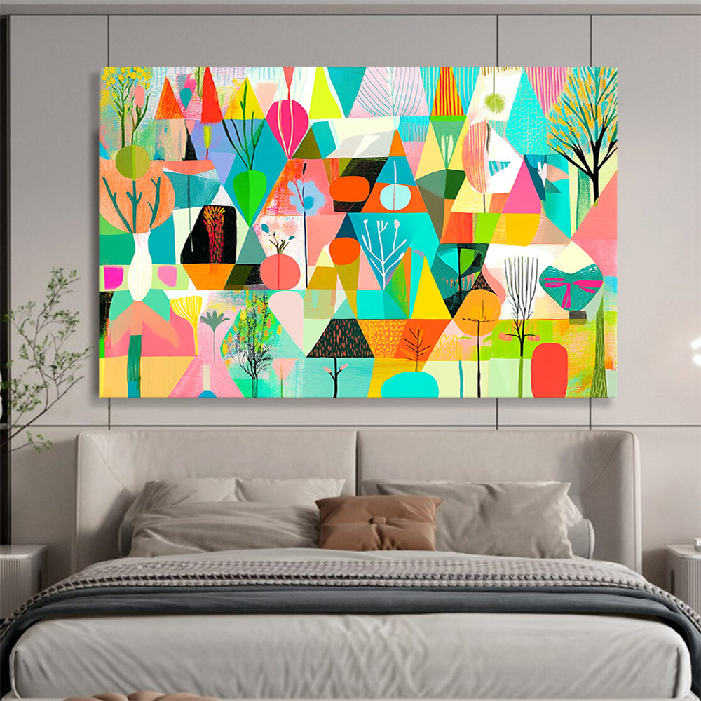 Whimsical Geometric Art for Kids' Room & Art Gallery SC563