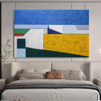 Color - Block Abstract for Contemporary Dining Room DLZ2941