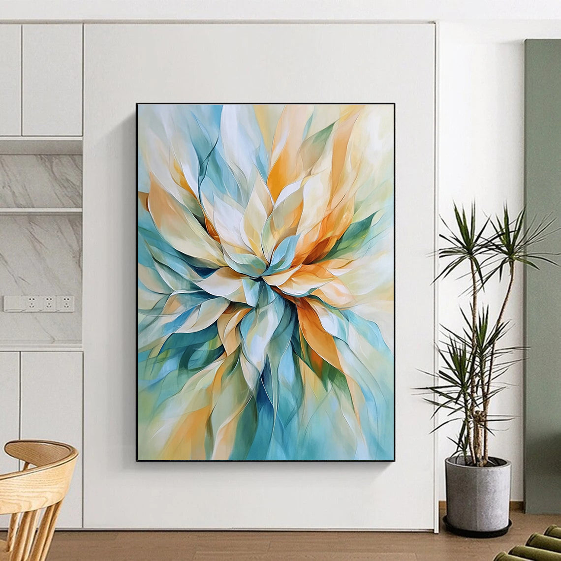 Abstract Flower Art for Bedroom & Living Room STSC670