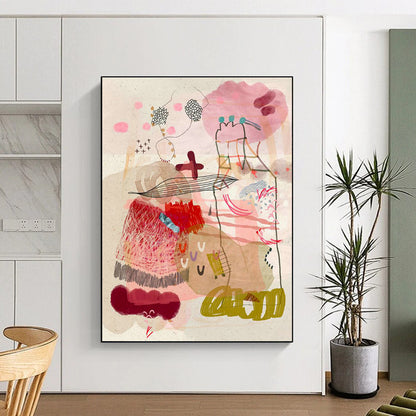 Figure Collage Art for Eclectic Home Living Room Galleries DLZ0165