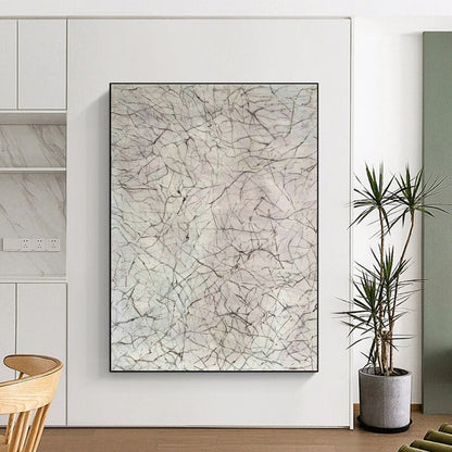 Grey - Line Texture Art for Living Room & Study DLZ0484