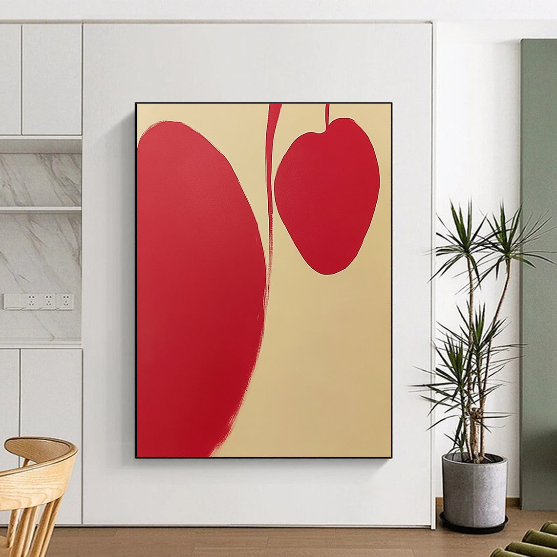 Red Organic Shapes for Modern Nursery & Art - Loving Studio STSC1105