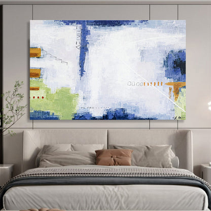 Light - Color Collage Abstract Art for Art Gallery Café DLZ2957