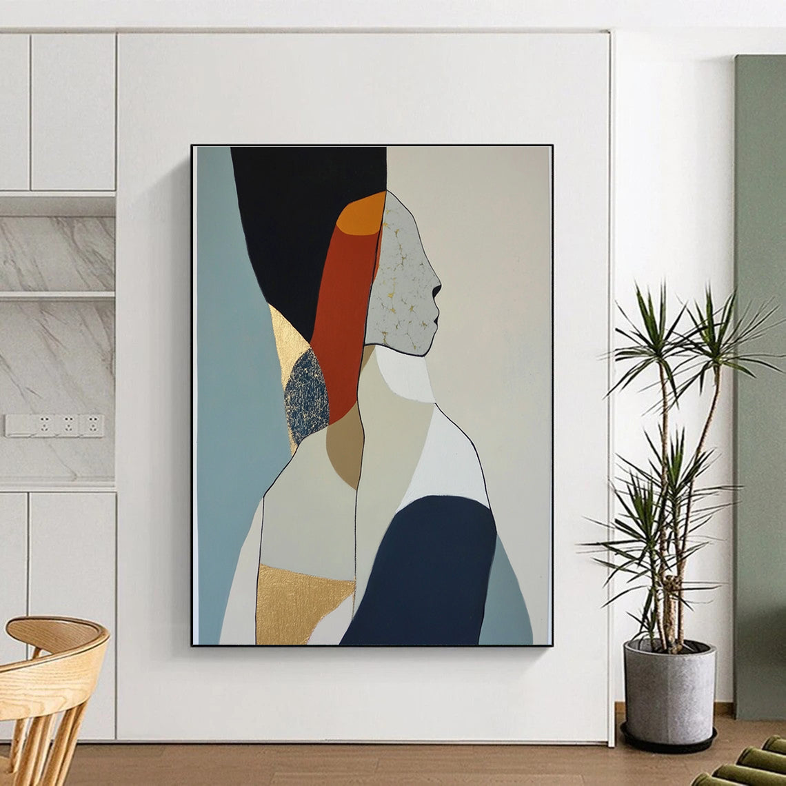 Abstract Female Figure Art for Feminist Home Study & Art - Themed Women’s Lounge STSC1064