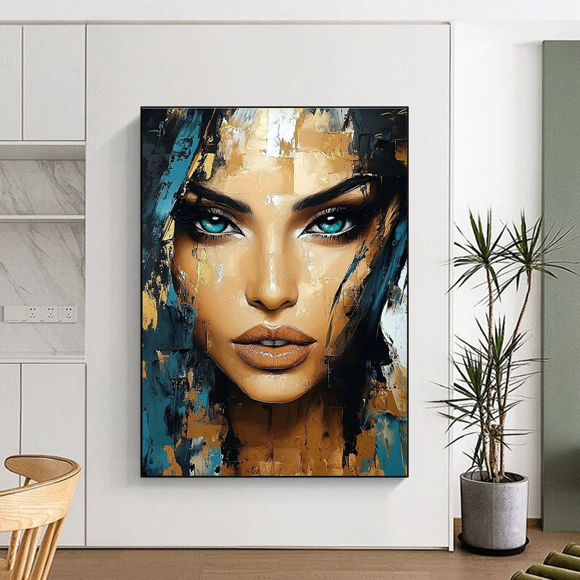 Colorful Abstract Portrait for Creative Studio & Modern Art Gallery STSC456