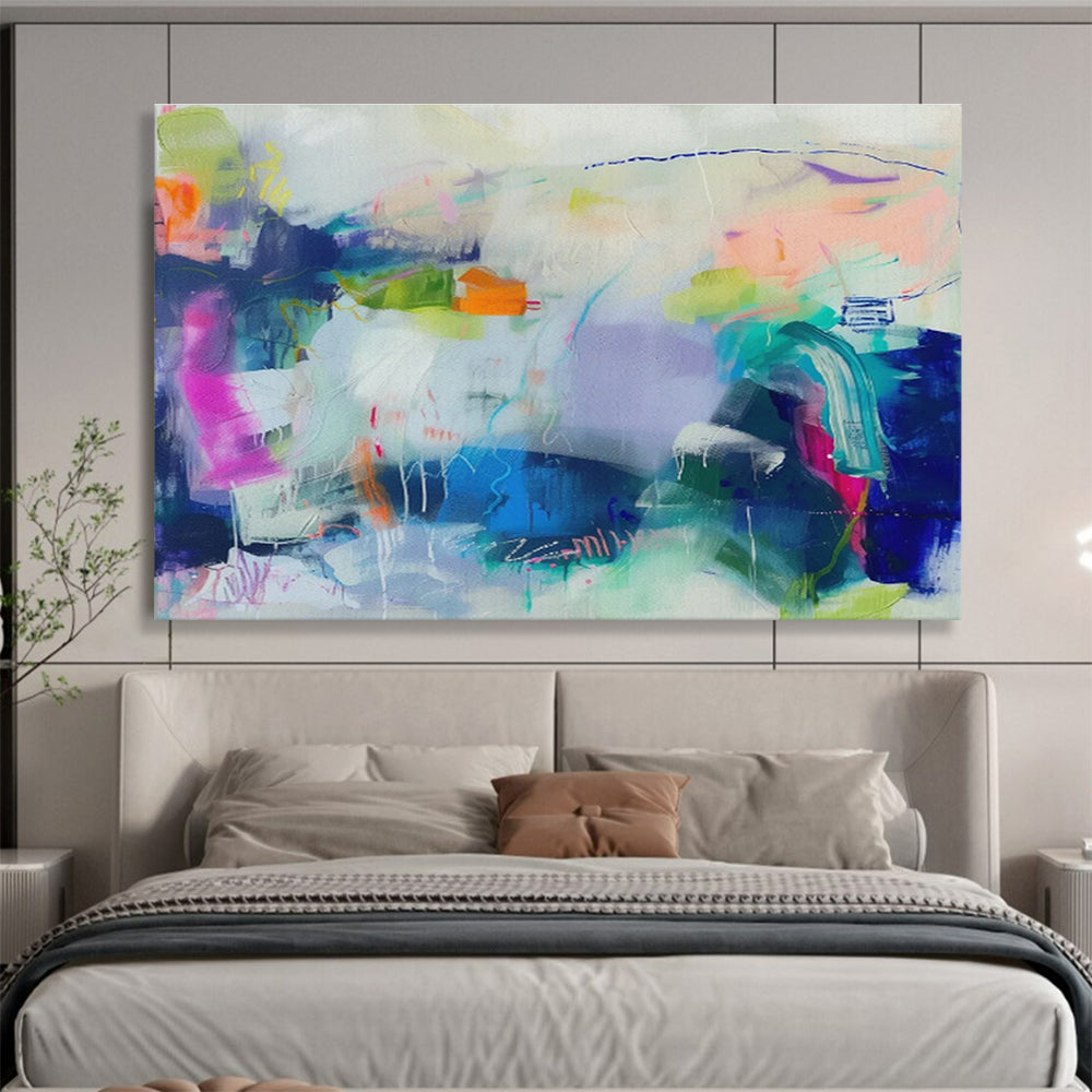 Fantasy Color Abstract Composition Art for Bohemian Den DLZ2879