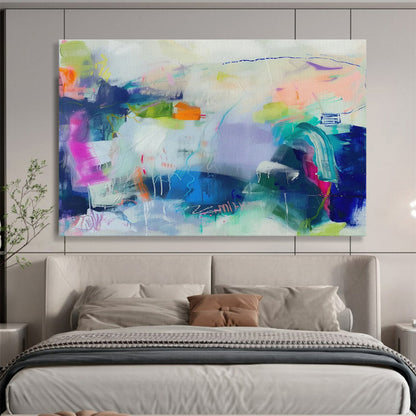 Fantasy Color Abstract Composition Art for Bohemian Den DLZ2879