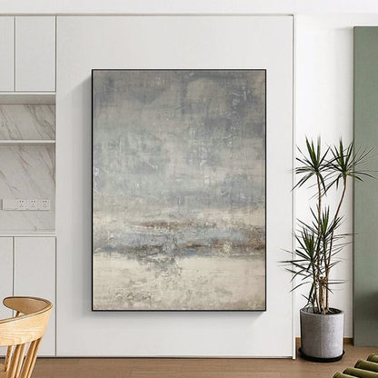 Gray - Toned Abstract Art for Contemporary Home Stairwells DLZ0199