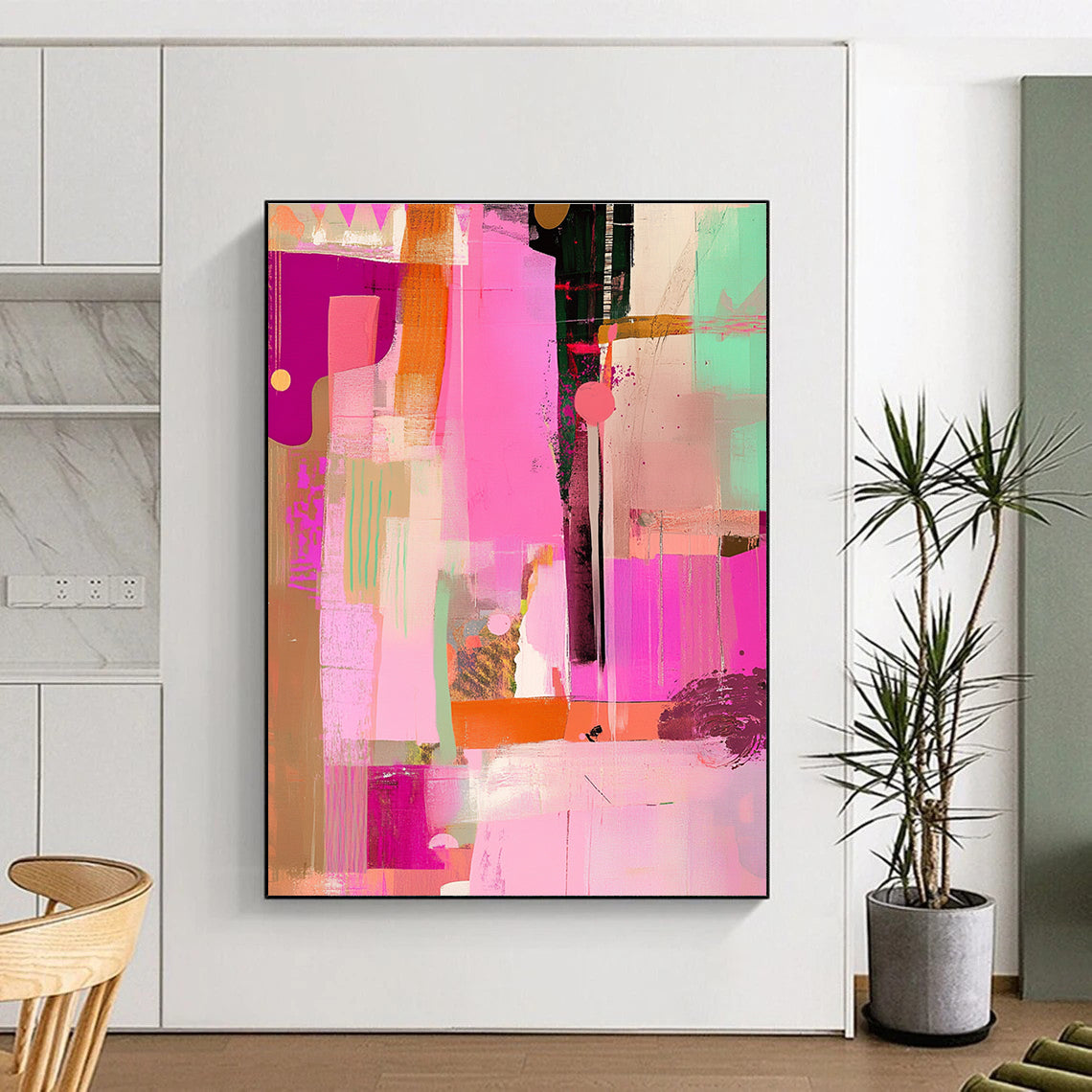 Colorful Abstract Shapes for Creative Café & Vibrant Art Studio STSC525