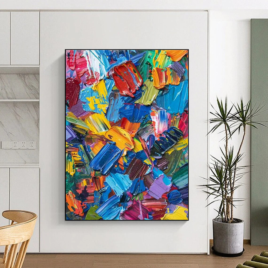 Colorful Thick - textured Art for Living Room & Office DLZ0350