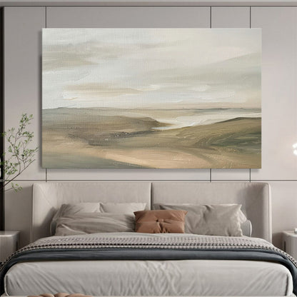 Earth - Tone Landscape Abstract Art for Rustic Farmhouse Entryways DLZ2631