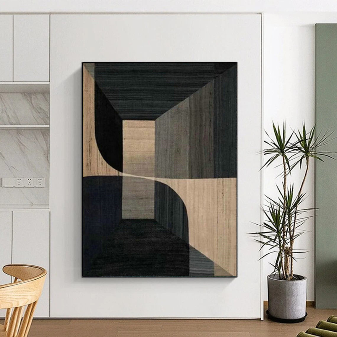 Geometric Space Abstract Art for Architectural Studio Displays DLZ0244