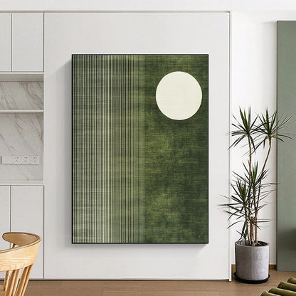 Green and White Geometric for Contemporary Office & Nature - Inspired Lounge STSC1251