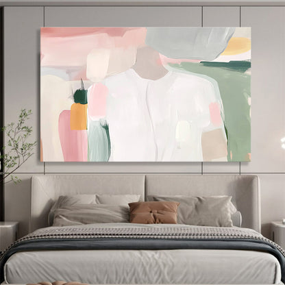 Pastel Abstract Figure Art for Girls’ Playroom & Feminine Wellness Center SC179