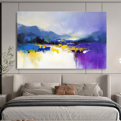 Purple and Blue Landscape Art for Creative Studio & Trendy Art Gallery SC317