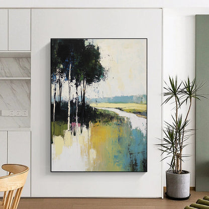 Abstract Landscape with Trees for Living Room & Art Gallery STSC100
