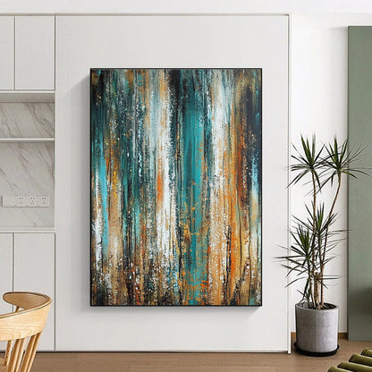Abstract Vertical Strokes for Industrial - Style Loft & Contemporary Art Space STSC205